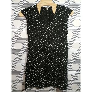 Vintage Style Black Polka Dot Midi Dress | Soft Girl Cottagecore